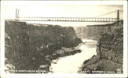 Hansen Suspension Bridge Postcard