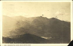 Presidential Range From Carter Dome Postcard