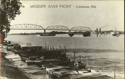 Mississippi River Front Postcard