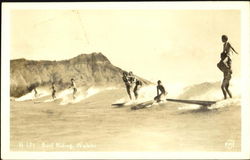 Surf Riding Postcard