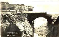Natural Bridge On West Cliff Drive Postcard