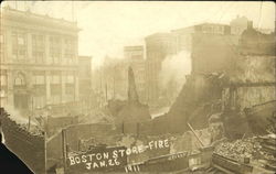Boston Store Fire 1911 Postcard