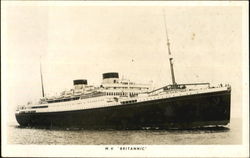 M.V. Britannic Postcard