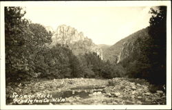 Seneca Rocks Scenic, WV Postcard Postcard