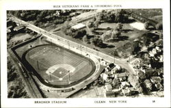 Bradner Stadium Olean, NY Postcard Postcard