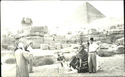Lady on Camel, Sphynx Postcard
