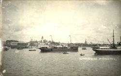 Singapore Harbour Postcard