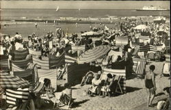 Beach Life Belgium People Postcard Postcard