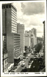 Avenida Ipiranga Sao Paulo, Brazil Postcard Postcard