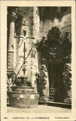 Portada De La Parroquia Postcard