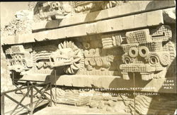 Temple Of Queizalcoatl, Teotihuacan Postcard