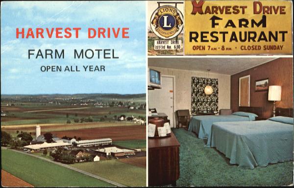 Harvest Drive Farm Motel And Restaurant, R.D. 1 Gordonville Pennsylvania