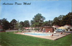 Andrews Pines Motel, U. S. A. Hiway U. S. 67 East Texarkana, TX Postcard Postcard