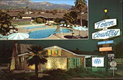 Town & Country Motor Lodge, 3740 State Street Santa Barbara, CA Postcard Postcard