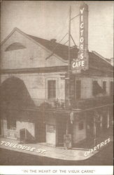 Victor's Café, 601 Chartres Street at Toulouse Postcard