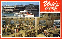 Urie's Fish Fry Restaurant, Rio Grande Avenue Alongside Bridge Postcard