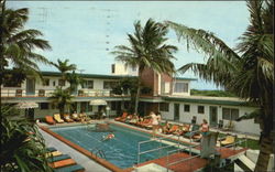 Tally Ho Motel & Apts, 5501 N. Ocean Drive Hollywood Beach, FL Postcard Postcard