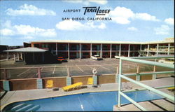 Airport Trave Lodge, 2353 Pacific Hwy San Diego, CA Postcard Postcard