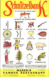 Mader's German Restaurant, 1037 N. Third Street Postcard