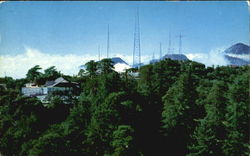 TV Tower And Mt. Wilson Hotel Mount Wilson, CA Postcard Postcard