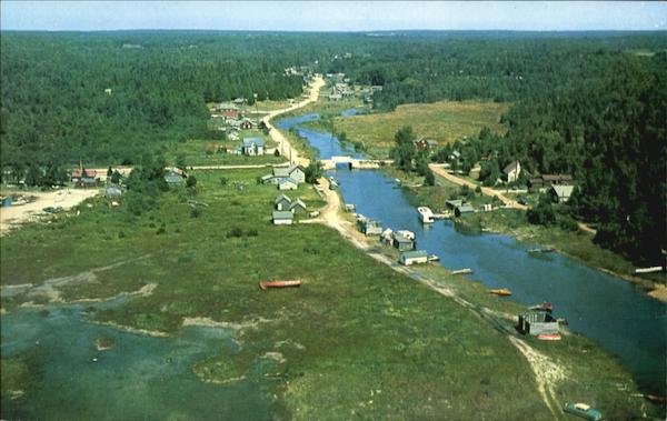 Aerial View Of Stokes Bay ON Canada Ontario