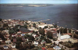 Aerial View Of Haileybury Postcard