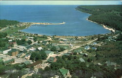 Scenic View of City and Bay Postcard