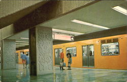 Interior Del Metro Estacion Insurgentes Mexico City, Mexico Postcard Postcard