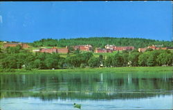 Panoramic View Of University Of New Brunswick Campus, St. John River Fredericton, Canada Misc. Canada Postcard Postcard