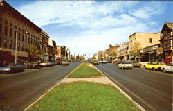 Main Street Canandaigua, NY Postcard Postcard