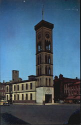 Campanile Tower, #6 Fire House Baltimore, MD Postcard Postcard