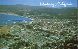 An Aerial Of The Presidio And Monterey Bay, Presidio Postcard