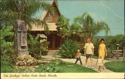 Tiki Gardens, Indian Rocks Beach Florida Postcard Postcard