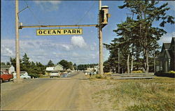 Entrance To Ocean Park Washington Postcard Postcard