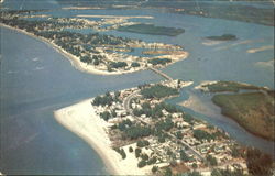 Aerial View Showing The Gulf Beaches Postcard