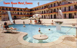 Sonora Towne House Motel, 350 So. Washington St California Postcard Postcard