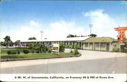 El Cortez Motel, Freeway 40 & 99E at Howe Ave Sacramento, CA Postcard Postcard
