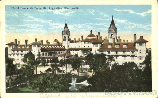 Hotel Ponce De Leon St. Augustine Florida