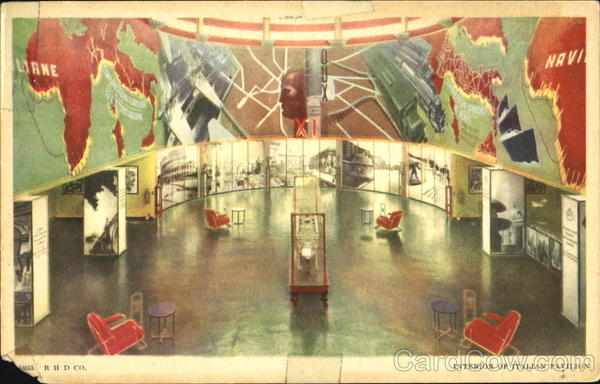 Interior Of Italian Pavilion 1933 Chicago World Fair