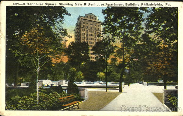 Rittenhouse Square Showing New Rittenhouse Apartment Building Philadelphia Pennsylvania