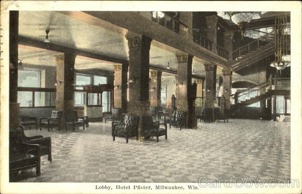 Lobby Hotel Pfister Milwaukee Wisconsin
