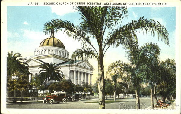 Second Church Of Christ Scientist, West Adams Street Los Angeles California