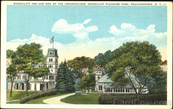 Woodcliff Inn And One Of The Greenhouses, Woodcliff Pleasure Park Poughkeepsie New York