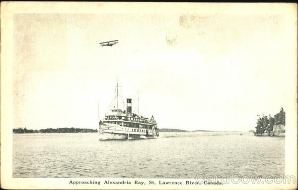 Approaching Alexandria Bay St. Lawrence River Canada