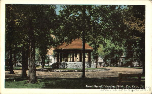Band Stand. Huntley Park DeKalb Illinois