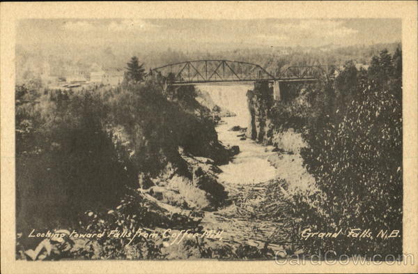 Grand Falls Looking Toward Falls From Coffee Mill NB Canada