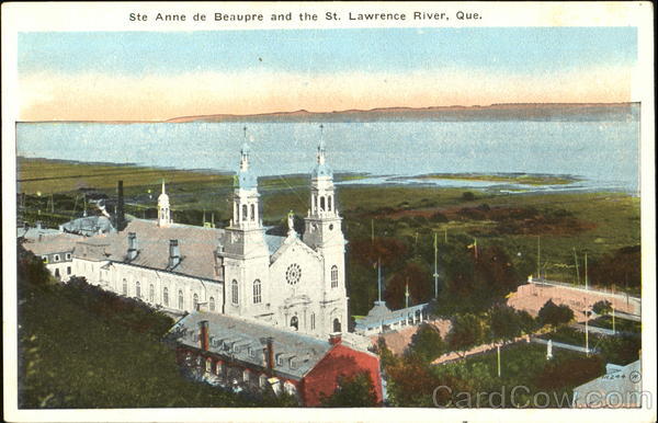 Ste Anne De Beaupre And The St. Lawrence River Saint Anne De Beaupre PQ Canada