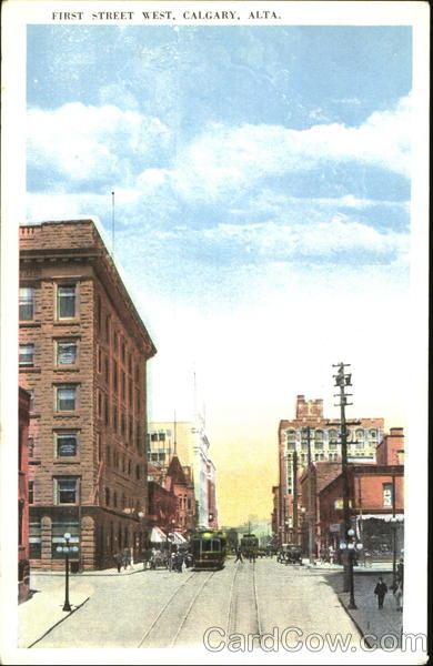 First Street West Calgary AB Canada Alberta