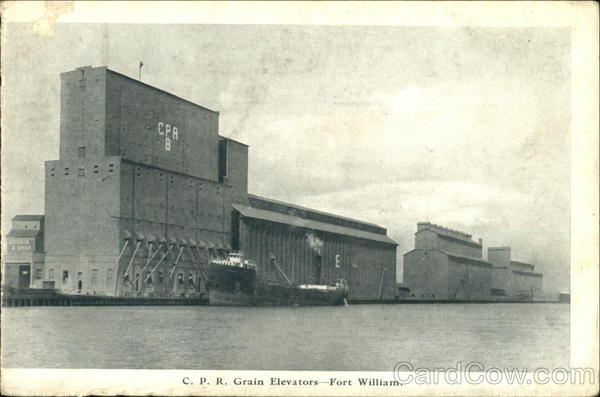 C. P. R. Grain Elevators Fort William Canada Misc. Canada