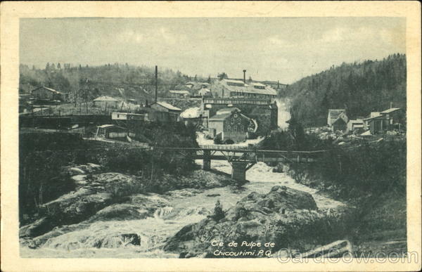 Cie De Pulpe Chicoutimi PQ Canada Quebec
